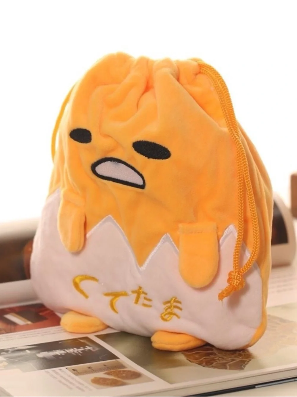 Brand new Gudetama drawstring bag